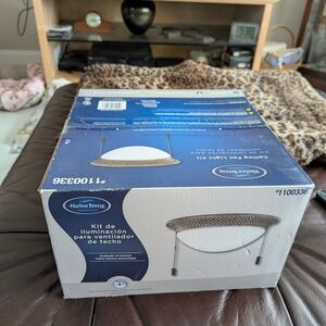 Ceiling Fan Light Kit - Silver